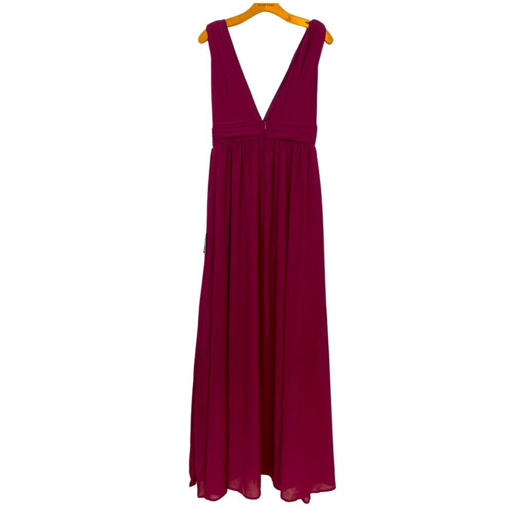 Lulus Heavenly Hues Burgundy Maxi Sleeveless Dress Wedding Party Formal NWT - Picture 7 of 10